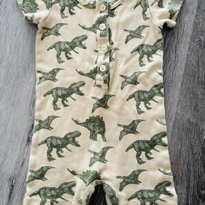 Kate Quinn 100% Organic Cotton Green Dinosaurs 12-18 Months EUC